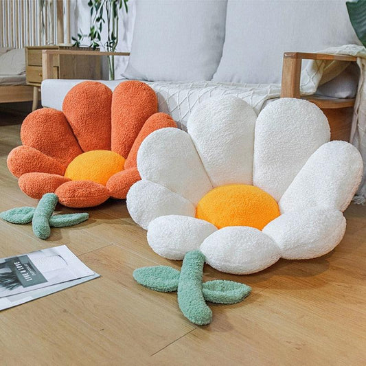 Cute Flower Office Chair Lumbar Back Cushion Cute Plush Sofa Cushion - SOFAVORITE