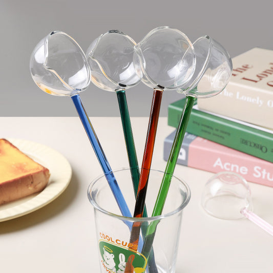 Transparent Colored Glass Big Spoon - SOFAVORITE