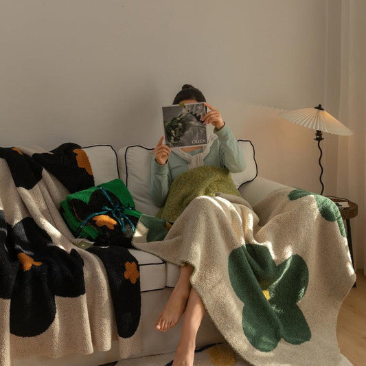 Sunflower Cashmere Knitted Blanket - SOFAVORITE