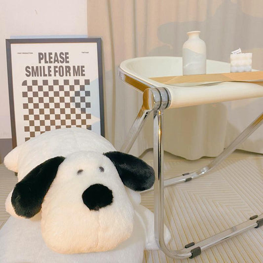 Cute Black- White Papa Dog Plush Doll - SOFAVORITE