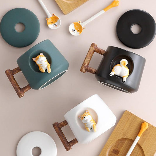 Ceramic creative lovely Shiba Inu Mug - SOFAVORITE