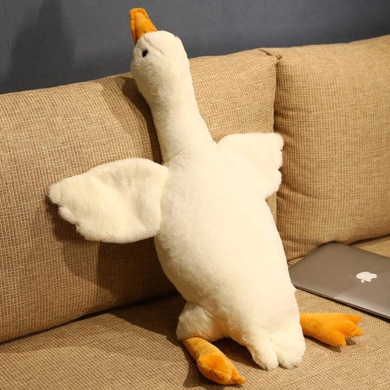 Big White Goose Pillow Plush Toy Cartoon Stuffed Throw Pillow - SOFAVORITE