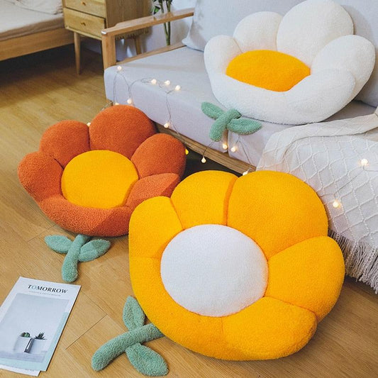 Flower Shaped Plush Fluffy Soft Cushion - SOFAVORITE