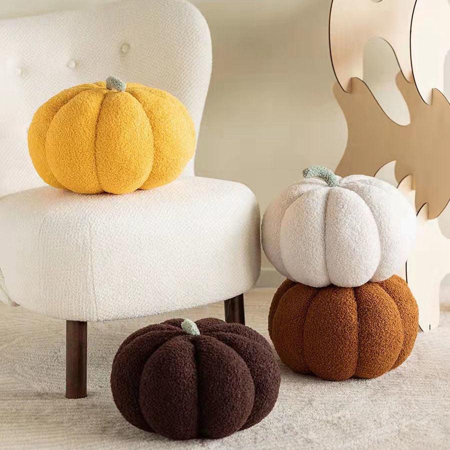 Nordic style Teddy velvet pumpkin pillow - SOFAVORITE