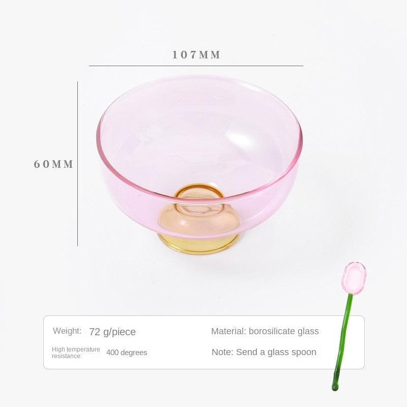 High Temperature Resistant Clear Glass Fruit Salad Bowl - SOFAVORITE